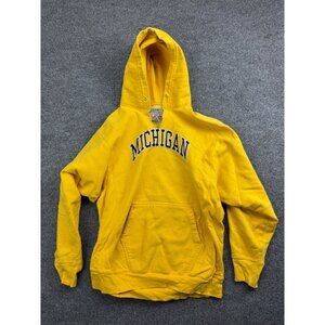VNTG University of Michigan Wolverines Hoodie Men's S/M Yellow Steve and Barry's